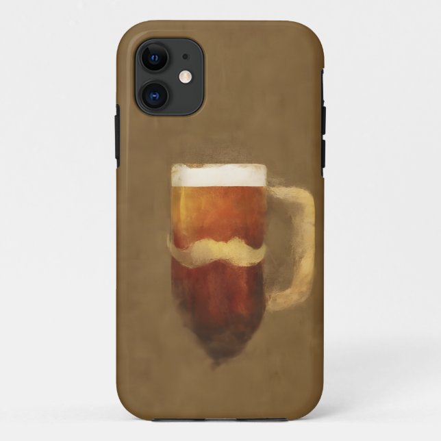 Capa Para iPhone 11 Camiseta Artística Da Caneca De Cerveja (Verso)