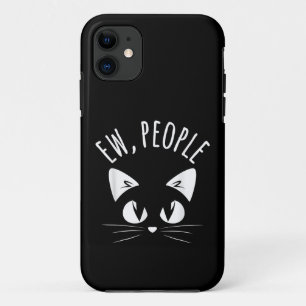 Capa Para iPhone 11 Camiseta EW, PESSOAS Camiseta engraçada de gato an