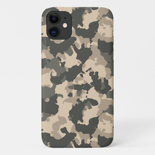Capa Para iPhone 11 Camouflage do Exército Camo Green (Verso)
