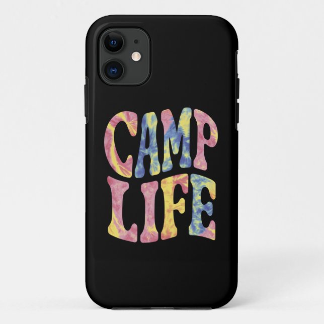 Capa Para iPhone 11 Camp Life Tie-Die Retro (Verso)