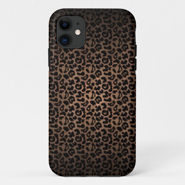 Capa Para iPhone 11 Campanha de impressão leopardo (Verso)