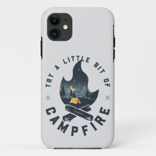 Capa Para iPhone 11 Campanha legal de campismo sob montanhas Stars
