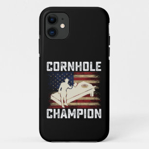 Capa Para iPhone 11 Campeão de Cornhole Bandeira Americana EUA 4 de Ju