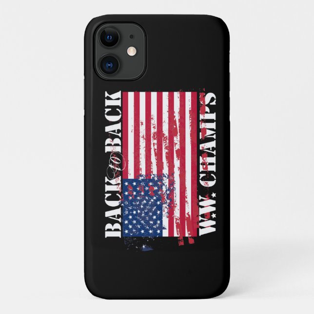Capa Para iPhone 11 Campeões da Guerra Mundial (Verso)