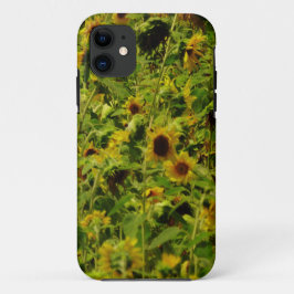 Capa Para iPhone 11 Campo de girassol
