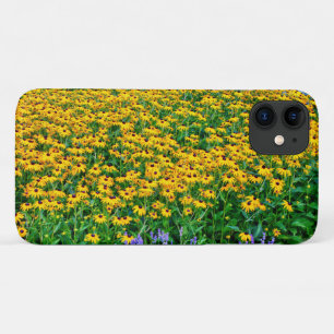 Capa Para iPhone 11 Campo de Rudbeckia Hirta e Lavanda