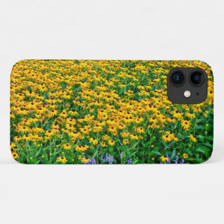 Capa Para iPhone 11 Campo de Rudbeckia Hirta e Lavandas