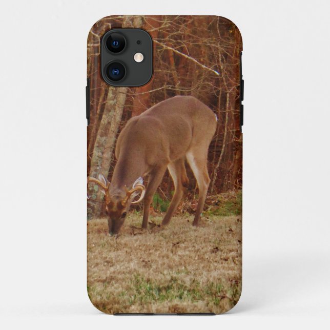 Capa Para iPhone 11 Camuflagem de carvalho vermelho Saco de carne de v (Verso)