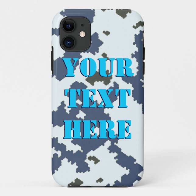 Capa Para iPhone 11 Camuflagem de inverno (Verso)