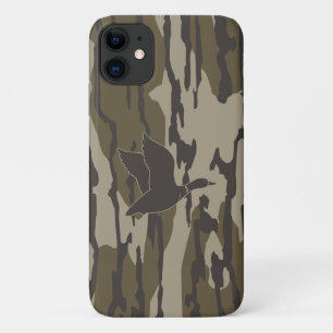 Capa Para iPhone 11 Camuflagem de Pato Old School em Terrenos Alagados