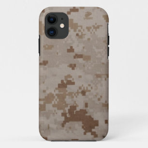 Capa Para iPhone 11 Camuflagem do deserto do USMC