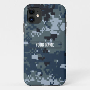 Capa Para iPhone 11 Camuflagem do marinho NWU customizável