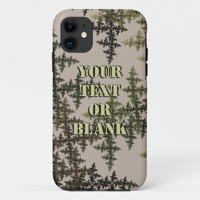 Capa Para iPhone 11 Camuflagem Fractal - Verão (Verso)