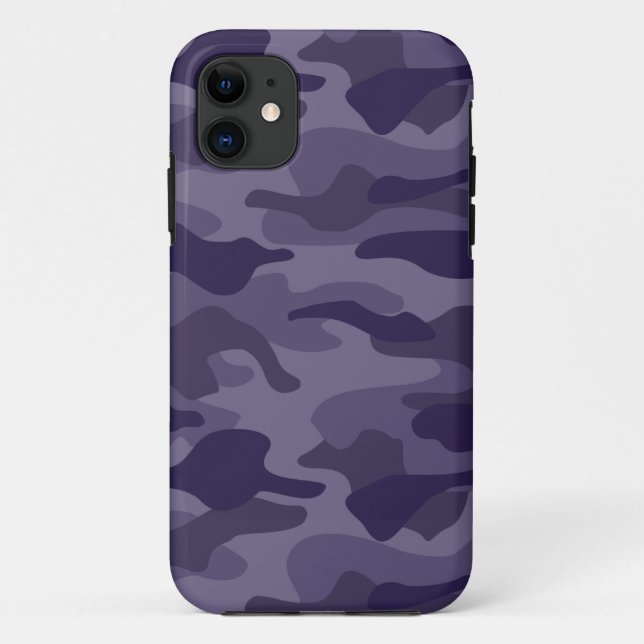 Capa Para iPhone 11 Camuflagem Monocor Cyber Grape (Verso)