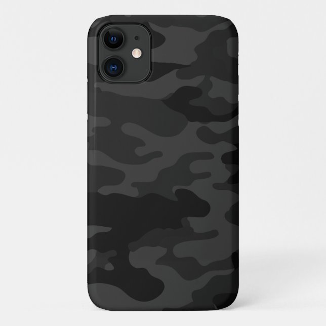 Capa Para iPhone 11 Camuflagem Preta (Verso)
