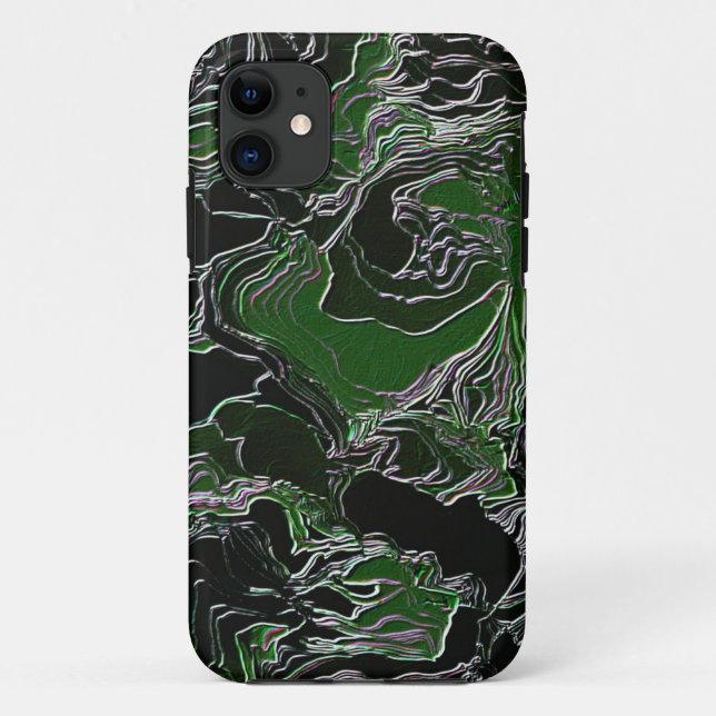Capa Para iPhone 11 Camuflagem Verde   (Verso)