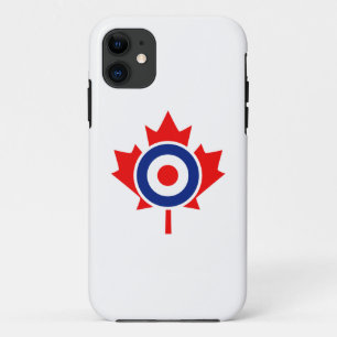Capa Para iPhone 11 Canadiano Maple Leaf Roundel Mod CANADA