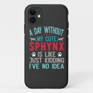 Capa Para iPhone 11 Canadiano Sphynx Cat Proprietário Funny Dizendo
