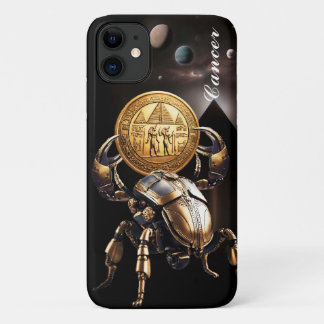 Capa Para iPhone 11 Cancer, zodíaco, ouro, nascimento, design, bonito
