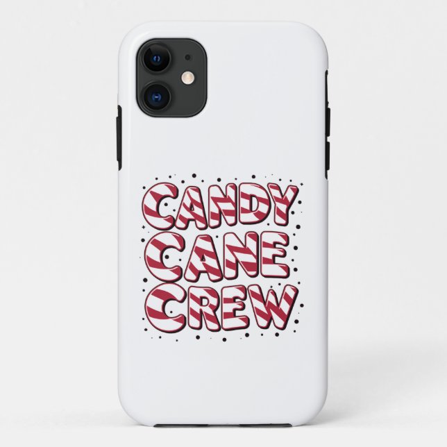 Capa Para iPhone 11 Candy Cane Crew Voou Natal Natal Pajama (Verso)