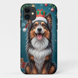Capa Para iPhone 11 Cão com uma expressão vibrante e amigável