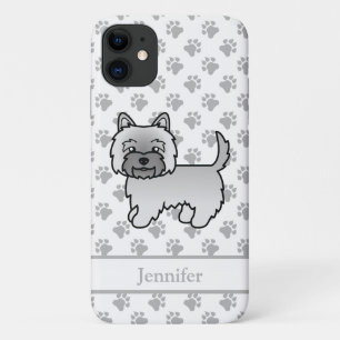Capa Para iPhone 11 Cão e nome do desenho animado da Cairn Terrier Cu
