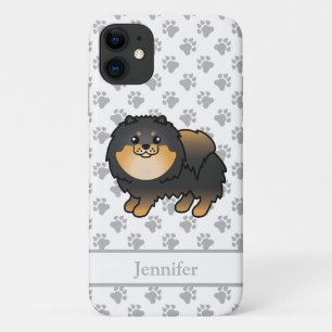 Capa Para iPhone 11 Cão e nome do desenho animado preto e marrom-irani