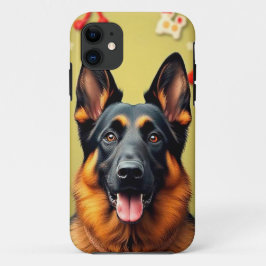 Capa Para iPhone 11 cão german shepherd