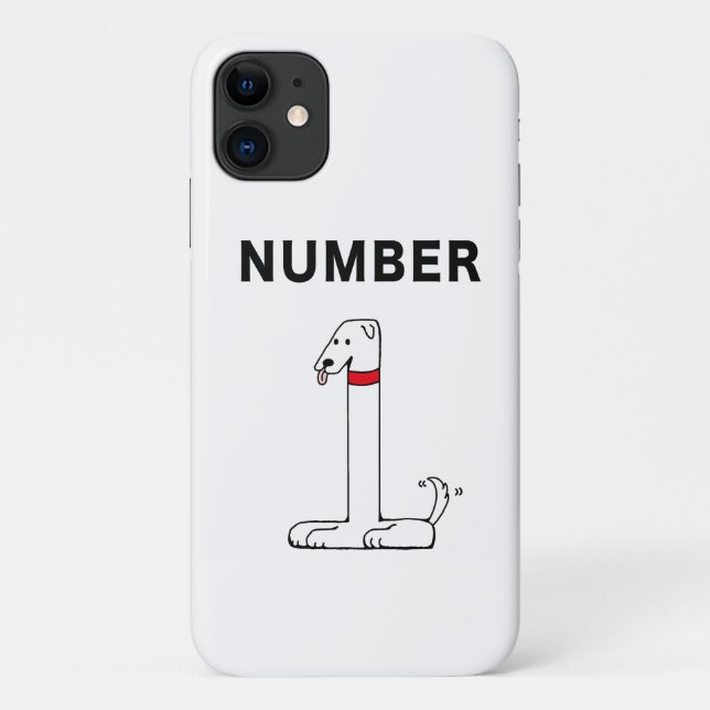 Capa Para iPhone 11 Cão Número Um (Verso)