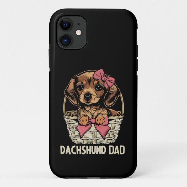 Capa Para iPhone 11 Cão-Vinho-Vinho-De-Pai-Gato-De-Churrasco (Verso)