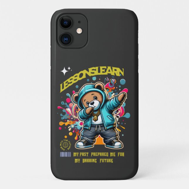 CAPA PARA iPhone 11 CAPA DE IPHONE 11 COM LIÇÕES FUTURAS DE DABBING (Verso)