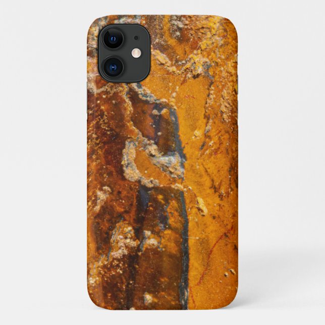 Capa Para iPhone 11 Capa de iPhone 11 com textura de pedra preciosa ma (Verso)