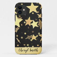 Capa de iPhone 11 Estrelas Douradas