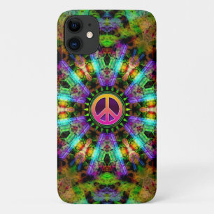 Capa Para iPhone 11 Capa de iphone 4 Groovy da alegria do arco-íris d