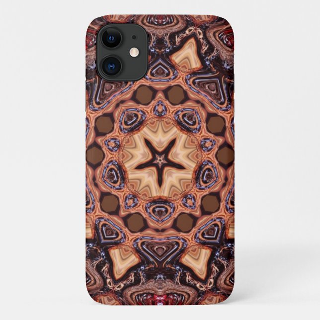 Capa Para iPhone 11 Capa de iphone 4-Mate ChocChip Mandala ID™ (Verso)