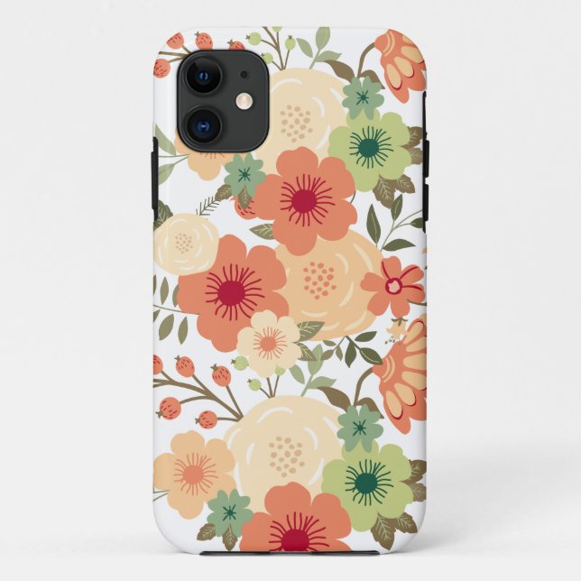 Capa Para iPhone 11 Capa de iPhone 5/5S Flor Botânica (Verso)