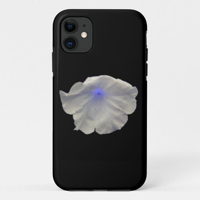 Capa Para iPhone 11 Capa de iphone 5 azul do fulgor do petúnia (Verso)