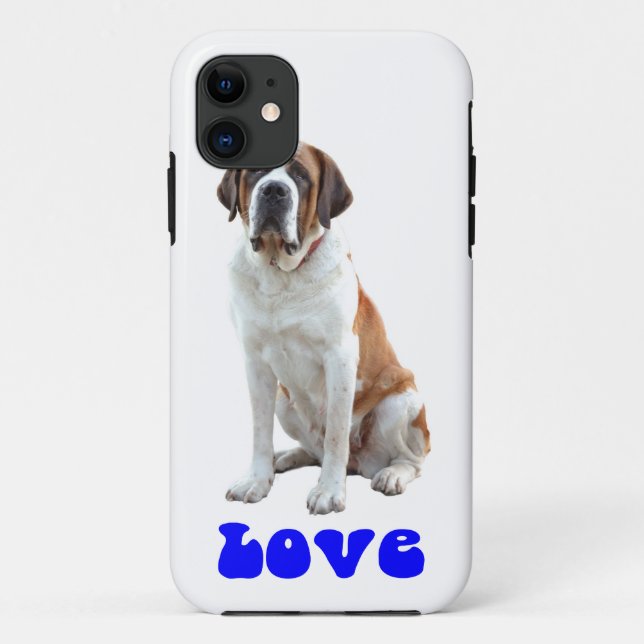 Capa Para iPhone 11 Capa de iPhone 5 com Cachorrinho São Bernardo (Verso)
