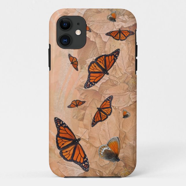Capa Para iPhone 11 Capa de iPhone 5 Jardim de Borboletas (Verso)
