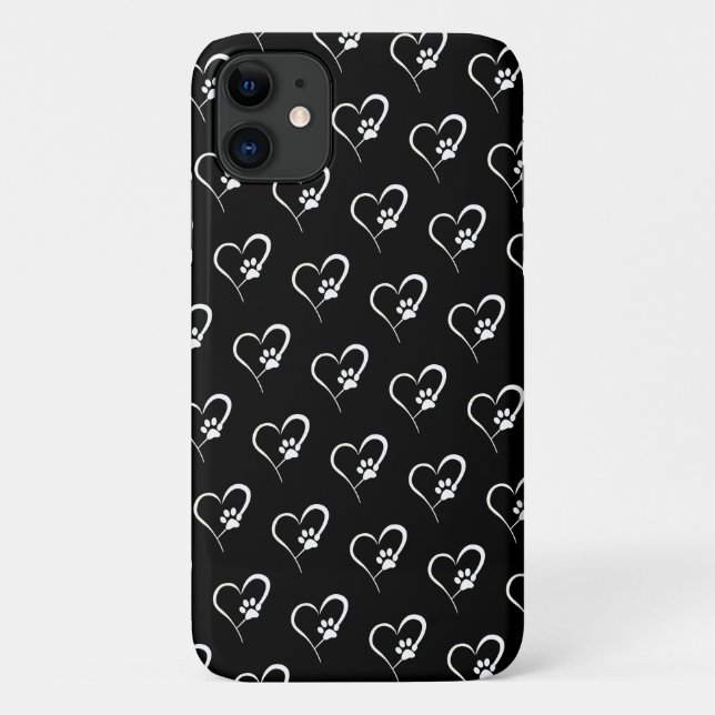 Capa Para iPhone 11 Capa de iPhone Case-Mate com impressão de pata de  (Verso)