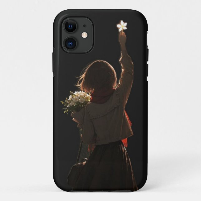 Capa Para iPhone 11 Capa de iPhone com olhar esperançoso (Verso)