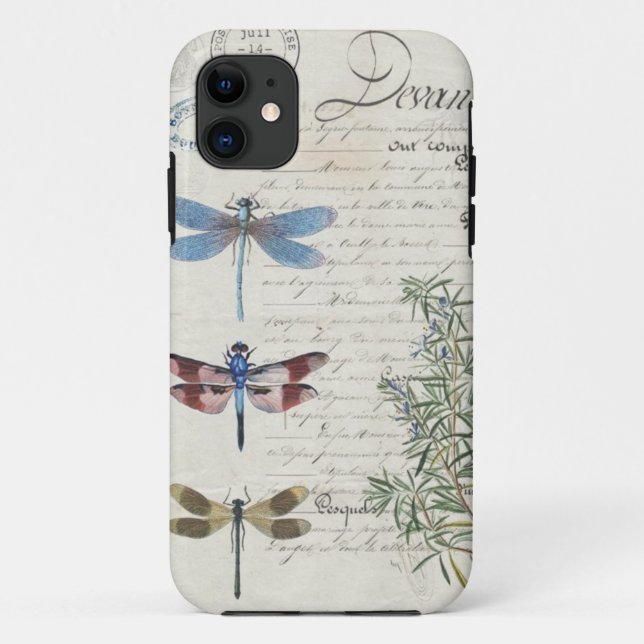 Capa Para iPhone 11 Capa de iPhone - Design Libélula (Verso)