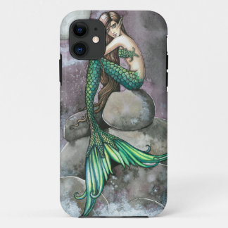 Capa Para iPhone 11 Capa de iPhone Emerald Mermaid