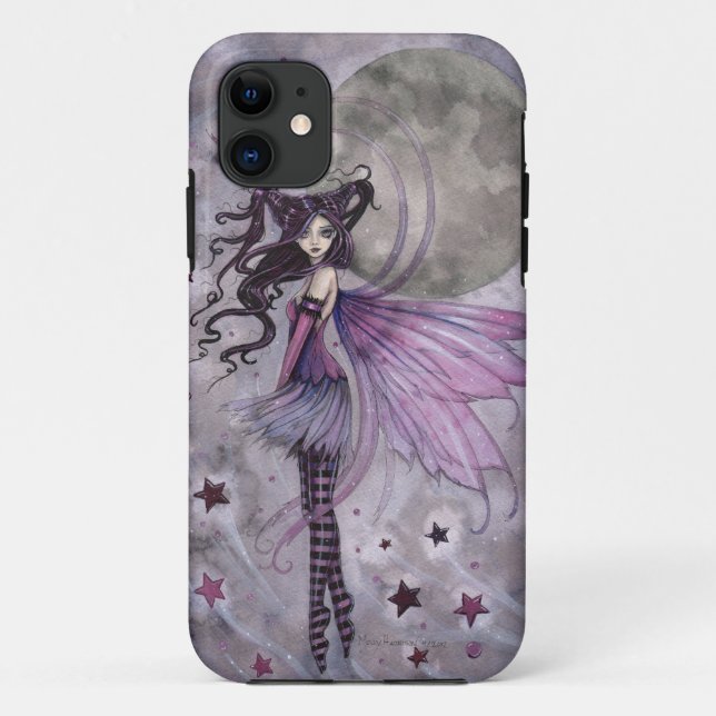 Capa Para iPhone 11 Capa de iPhone Fada Gótica Fantasia Paixão Roxa (Verso)