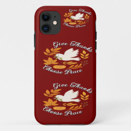 Capa Para iPhone 11 Capa de iPhone / iPad 'Dê Graças, Escolha a Paz'