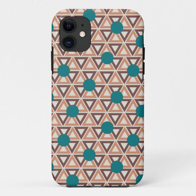 Capa Para iPhone 11 Capa de iPhone / iPad Triangle Quilt (Verso)