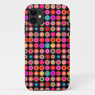 Capa Para iPhone 11 Capa de iPhone Mandalas Fractais Coloridos