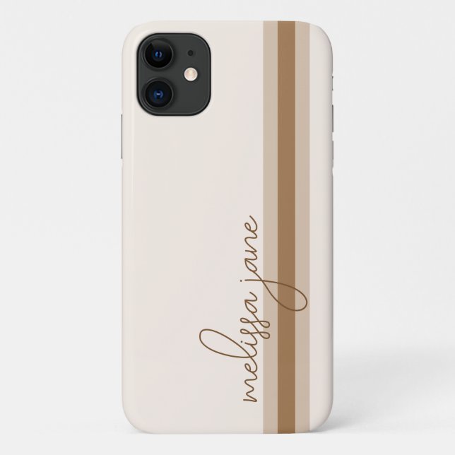 Capa Para iPhone 11 Capa de iPhone Neutra Moderna (Verso)