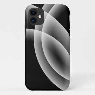 Capa Para iPhone 11 Capa de iPhone Preta - Esferas Sobrepostas
