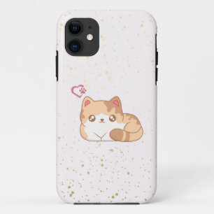 Capa Para iPhone 11 Capa de telefone 11 do gato kawaii, bonito iphone